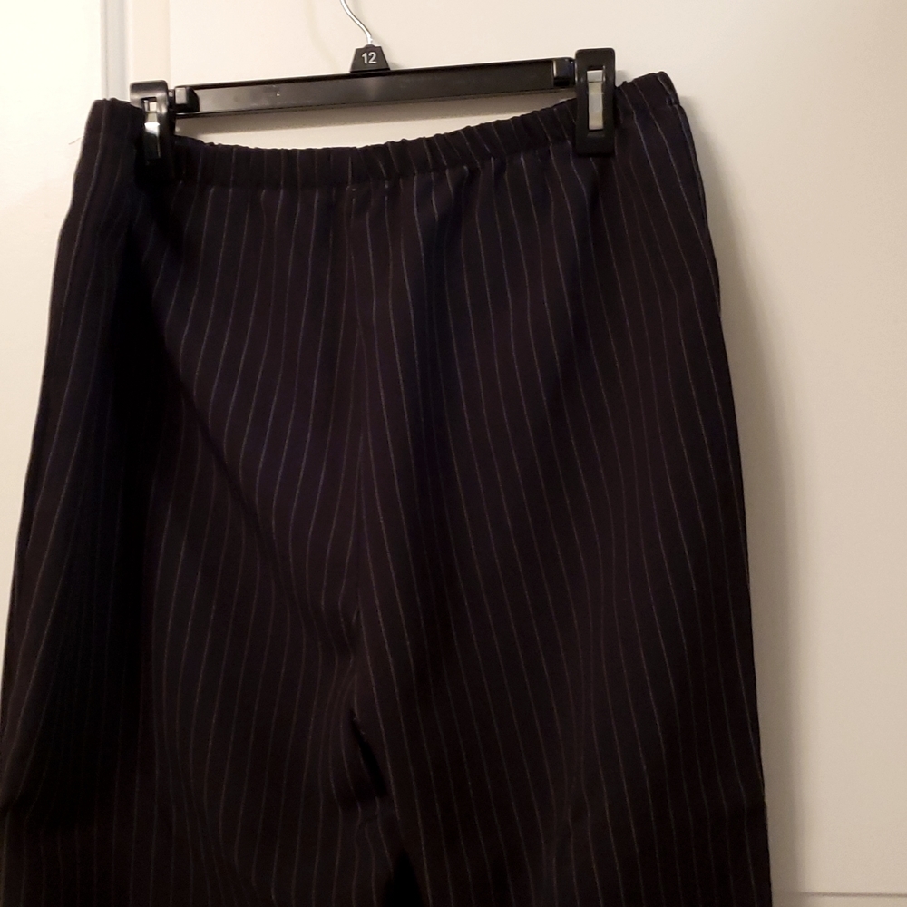 Black pin- striped dress pants